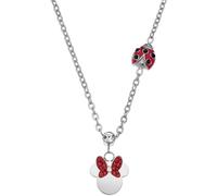 Disney Collana Minnie, Acciaio Inossidabile con Coccinella per Bambini e Bambine, Lunghezza 40+5 cm