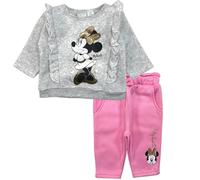 Disney Completo Minnie per Bebè Suit-Dress Set, Grigio, 3 Mesi Baby Girls
