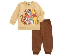 Disney Completo natalizio Winnie the Pooh - Felpa e pantaloni in pile - Marrone Moka 12 Mesi