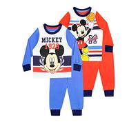 Disney Confezione da 2 Pigiami Ragazzi Topolino Multicolore 4-5 Anni