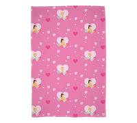 Disney Coperta in pile con licenza ufficiale Princess, morbidissima e calda | Motivo Flower Power | Perfetta per la casa, la camera da letto, i pigiama party e il campeggio 100 x 150 cm