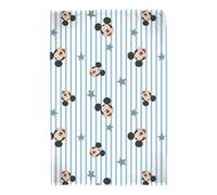 Disney Coperta in pile con licenza ufficiale Topolino, morbidissima e calda | Modello blu | Perfetta per la casa, la camera da letto, i pigiama party e il campeggio 100 x 150 cm