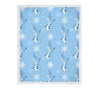 Disney Coperta in pile con retro in sherpa con licenza ufficiale Frozen, coperta super morbida e calda | Design Forever | Perfetta per la casa, i pigiama party e il campeggio 100 x 150 cm