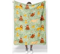 Disney - Coperta in pile super morbido e leggero, motivo: Re Leone, misure 101,2 x 127,2 cm, con Simba