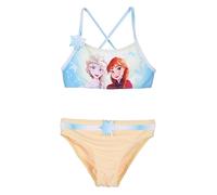 Disney Costume da Bagno 2 Pezzi per Bambine e Ragazze di Frozen, Bikini con Anna e Elsa, Fiocco di Neve