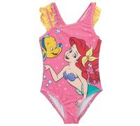 Disney Costume da Bagno Bambina Ariel e Vaiana, Costume Intero Bambina Principesse 3-8 Anni, Costume Mare Piscina Bambina Licenza Ufficiale, Tessuto Elastico [18012 Ariel Giallo - 6 Anni]
