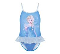 Disney Costume da Bagno Frozen, Costume da Ragazza con Volant Elsa in My Element, Elemento, 7-8 Anni