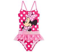 Disney Costume da Bagno Piscina Bambina, Costume Intero, Costume Mare Bambina Set (Rosa Minnie, 4-5 Anni)