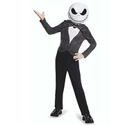 Disney Costume Jack Skeletron Bambino, Vestito Ufficiale Disney Nightmare Before Christmas Disponibile Taglia S, M, L