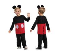 E_0002_S2432712 Mickey Mouse Costume per Bambini Mickey Mouse Classic 2 Pezzi Ne