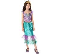 Disney Costumi Vestito per Ragazze Ariel Multicolore 9-10 Anni