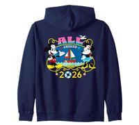 Disney Cruise Family Group Vacation Matching All Aboard 2026 Felpa con Cappuccio