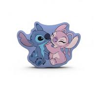 Disney - Cuscino 3D Angel e Stitch, 40 x 28 cm, 100% poliestere
