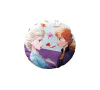 Disney, Cuscino Tondo Frozen, in poliestere, morbido, perfetto per la cameretta dei tuoi bambini, Prodotto ufficiale Disney