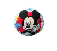 Disney, Cuscino Tondo Mickey Mouse, in poliestere, morbido, perfetto per la cameretta dei tuoi bambini, Prodotto ufficiale Disney