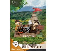 Beast Kingdom Toys Diorama Pvc D-stage Campsite Series Chip & Dale Disney 10 Cm Marrone