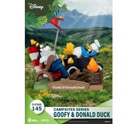 Beast Kingdom Toys Diorama Pvc D-stage Campsite Series Goofy & Pato Donald Disney 10 Cm Multicolor