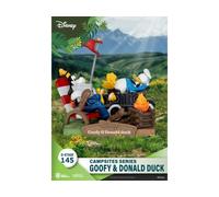 Beast Kingdom Toys Diorama Pvc D-stage Campsite Series Goofy & Pato Donald Disney 10 Cm Multicolor