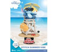 Disney D-Stage PVC Diorama Stitch Summer Vibe 16 Cm Beast Kingdom Toys