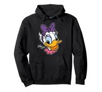Disney Daisy Duck Big Face Retro Character Trip Matching Felpa con Cappuccio