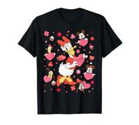Disney Daisy Duck & Friends Valentine's Day Retro Hearts Maglietta