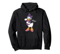 Disney Daisy Duck Retro Character Cute Pose Trip Matching Felpa con Cappuccio