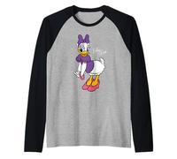 Disney Daisy Duck Retro Character Sassy Pose Trip Matching Maglia con Maniche Raglan
