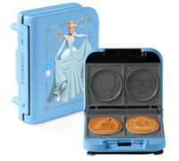 Disney | Dash Cenerentola Storybook Pancake, mini creatore per pancake per bambini, cucina delle fiabe, impilabile da collezione, regalo per la colazione delle principesse Disney, blu