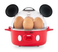 Disney | Dash Mickey Mouse Rapid Cuociuova, capacità 7 uova, rosso | Cuociuova sode e bracconiere per uova morbide, medie e dure, uova in camicia e omelette; caldaia elettrica e vaporiera
