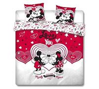 Disney - Dekbed overtrek 240X220 - Mickey Minnie Love You '100% Poly'