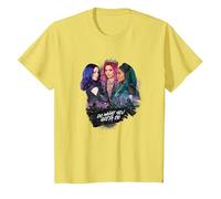 Disney Descendants 3 Mal Uma Audrey Do What You Gotta Do Maglietta, Bambini, Limone, 6 anni