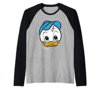 Disney Dewey Big Face Huey Dewey & Louie Duck Trip Matching Maglia con Maniche Raglan