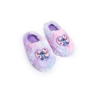 Disney di Lilo & Stitch Pantofole a forma di cuore viola, rosa e blu per bambine morbide per la casa | Abbigliamento da casa con motivo | Merchandising