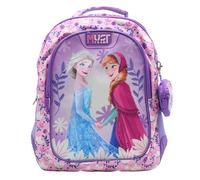 Disney Diakakis Zaino 3 Custodie, Rosa/Viola Frozen, S