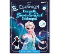 Disney Die Eiskönigin: Der große Glow-in-the-Dark-Stickerspaß: Stickern - Rätseln - Ausmalen: Activityblock mit über 100 Glow-in-the-Dark-Stickern