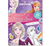 Disney Die Eiskönigin: Zauberhafter Styling-Spaß: Stickern, Malen, Stylen: Activityblock mit 48 Designseiten zum Bemalen und Bekleben und 16 Designstickerseiten