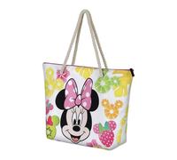Borsa Mare Minnie Mouse con Manici e Cerniera 37 x 52 x 17cm Multicolore