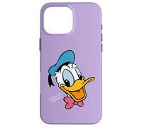 Disney Donald Duck Big Face Retro Character Trip Matching Custodia per iPhone 16 Pro Max