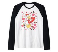 Disney Donald Duck & Friends Valentine's Day Retro Hearts Maglia con Maniche Raglan