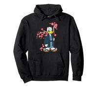 Disney Donald Duck in Kimono Cherry Blossoms Spring Sakura Felpa con Cappuccio