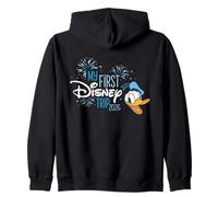 Disney Donald Duck My First Disney Trip 2026 Vacation Felpa con Cappuccio
