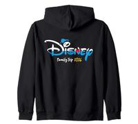 Disney Donald Duck Script Logo Family Trip 2026 Vacation Felpa con Cappuccio
