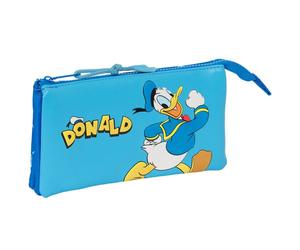 Disney Donald Duck triple pencil case Safta