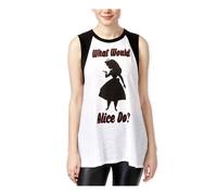 Disney Donne Cosa Farebbe Alice? Canotta Muscolare, Bianca, Junior, Piccola