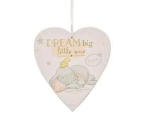 Disney Dream Big Dumbo Heart Plaque magical Beginnings Baby nursery DI399