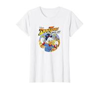 Disney Duck Tales Uncle Scrooge McDuck Woo-oo! Maglietta, Donna, Bianco, S