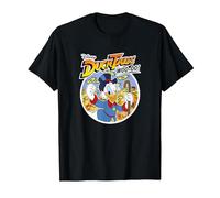 Disney Duck Tales Uncle Scrooge McDuck Woo-oo! Maglietta, Uomo, Nero, L