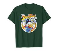 Disney Duck Tales Uncle Scrooge McDuck Woo-oo! Maglietta, Uomo, Verde Foresta, XXL