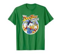 Disney Duck Tales Uncle Scrooge McDuck Woo-oo! Maglietta, Uomo, Verde Mela, S
