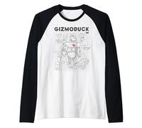 Disney DuckTales Gizmoduck Schematic Maglia con Maniche Raglan